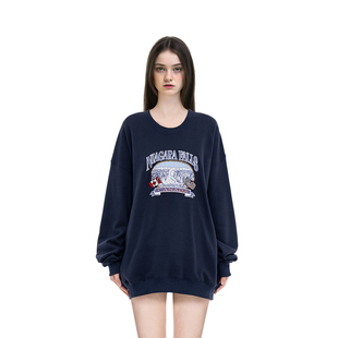 圆领套头高级感超好看卫衣 秋冬尼亚加拉风格 BM卫衣女2025新款 爆款