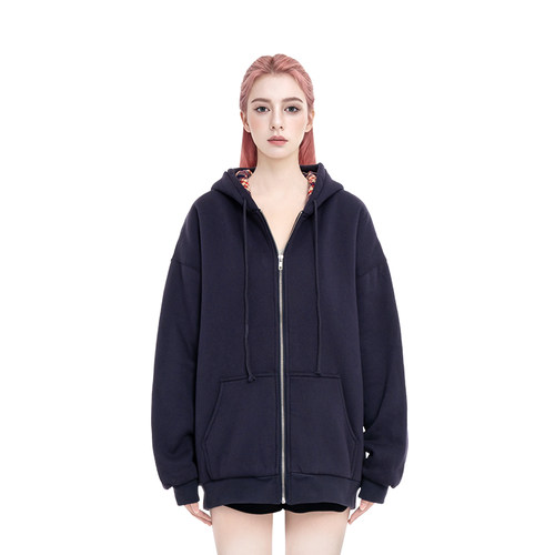女加厚卫衣BM棉服连帽