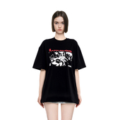 女2026新款 夏季 印花乐队吉他手T恤潮牌时尚 BM上衣短袖 宽松短袖