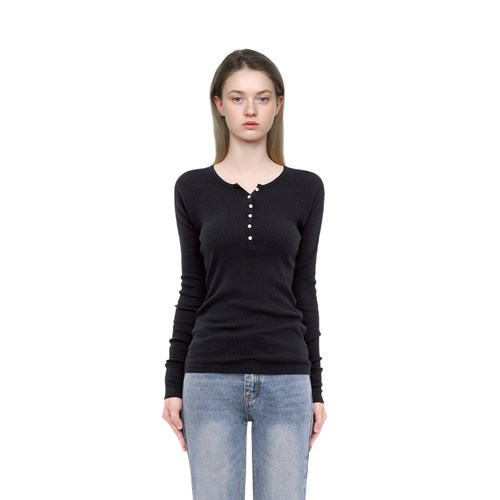 BM长袖女2025新款春秋纯色圆领插肩袖T恤内搭打底衫百搭显瘦上衣