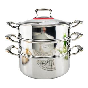 Chockmen18/10不锈钢蒸锅笼格屉火锅边炉煎锅电磁炉燃气可用26/28