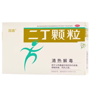 国嘉 二丁颗粒 4g*9袋清热解毒喉咙肿痛风热火眼