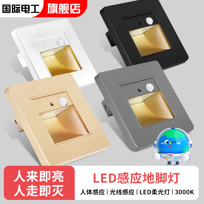 国际电工感应地脚灯智能感应