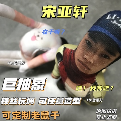 宋亚轩老鼠干时代少年团周边棉花娃娃小玩偶人偶生日礼物应援物