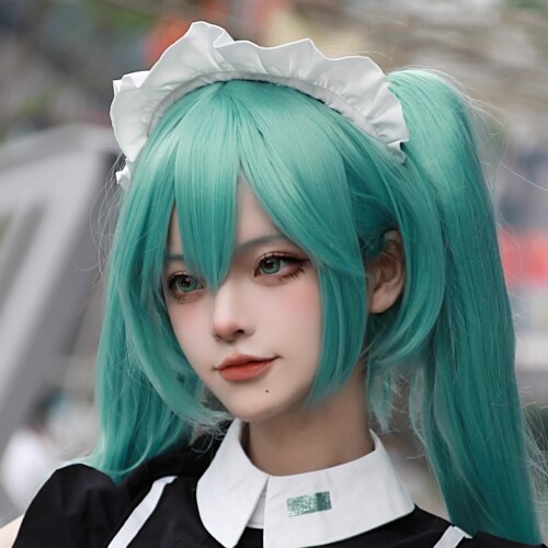 初音未来假发漫美无需修剪miku钢音梅花千本樱黑岩射手cosplay