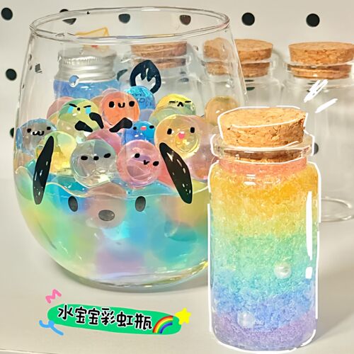 彩虹瓶水宝宝无毒解压玩具
