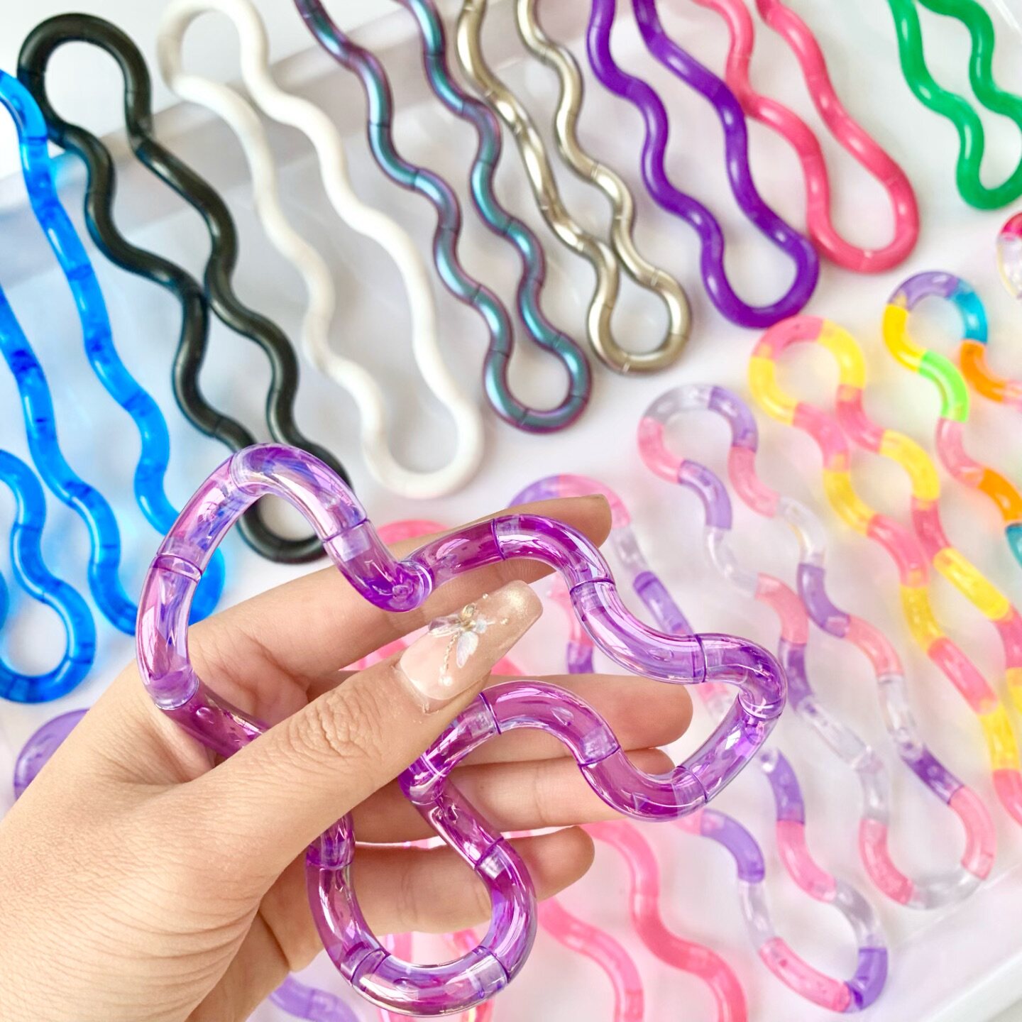 网红爆款温变扭扭乐随心配专注力训练edc解压神器儿童玩具小礼物