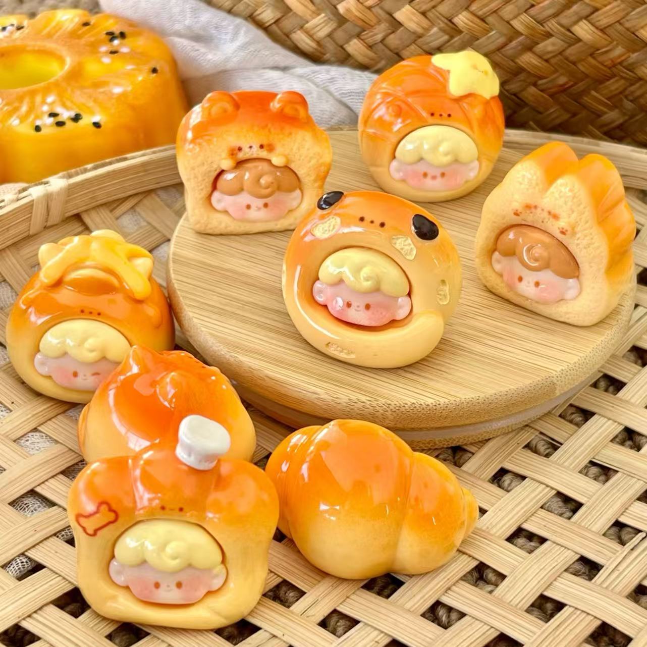 爆款高颜值食物萌粒随心配创意车载饰品桌面摆件摆件儿童玩具礼物