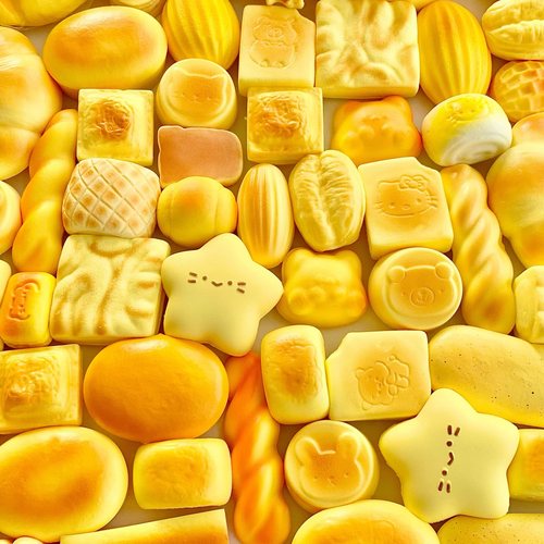 湿软吸手指捏捏乐随心配仿真食物慢回弹面包edc减压儿童玩具礼物