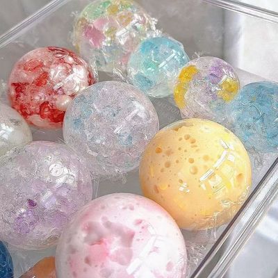 网红爆款手作球吵吵球捏捏乐随心配可许愿冰皮水感慢回弹解压玩具