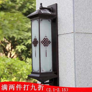 新款烁室（SUOSHI）壁灯户外太阳能庭院灯新中式楼梯走廊过道壁灯