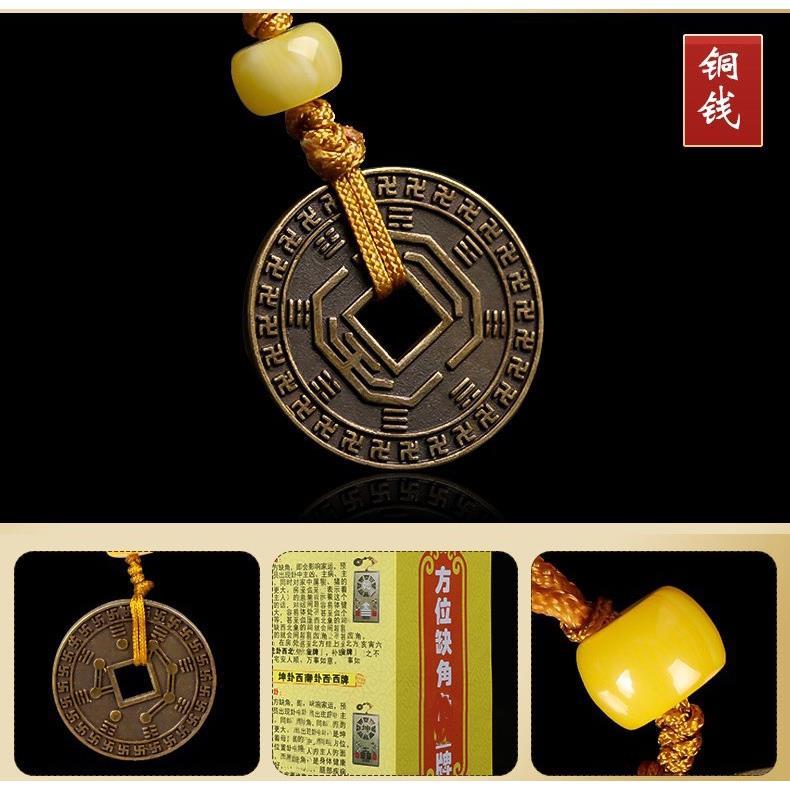 纯铜补角牌房屋缺角补角挂件八卦镜凸镜离乾坤兑震巽坎艮卦牌