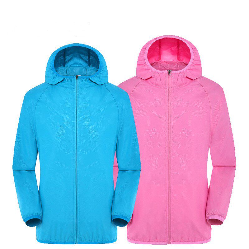 皮肤风衣男女夏季防风防晒服户外轻薄款连帽骑行服钓鱼服