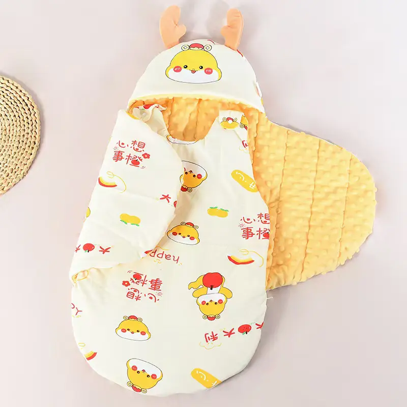 婴儿包被纯棉初生抱被春秋冬加厚