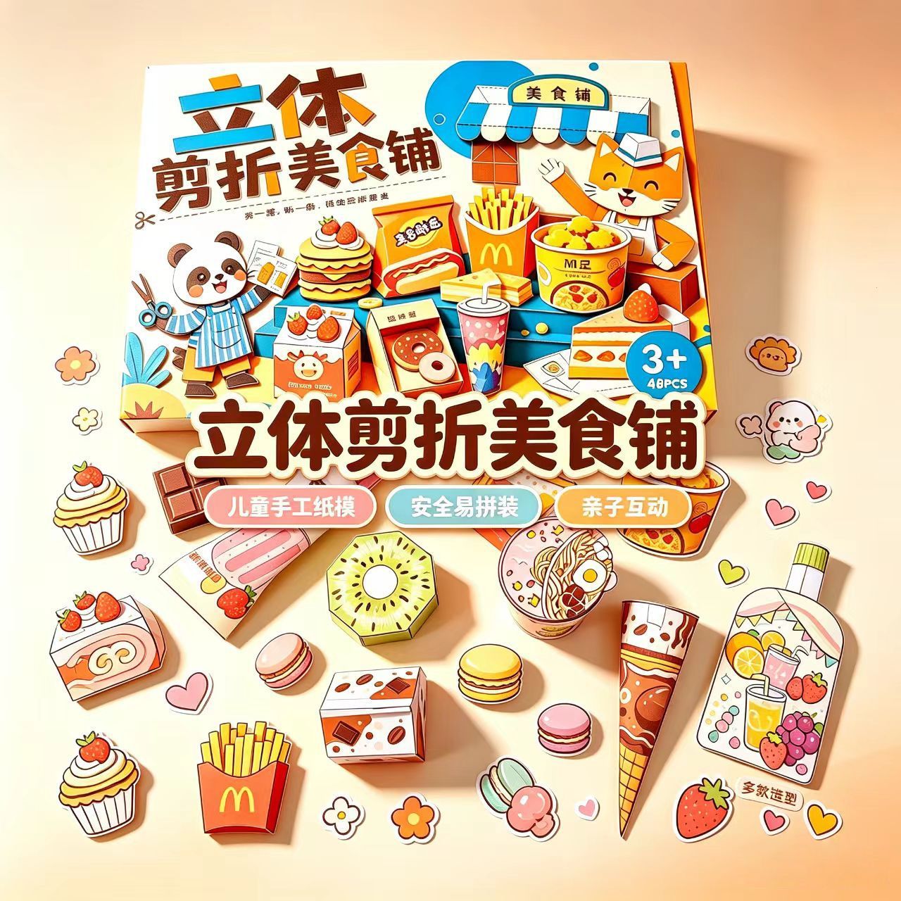 063立体仿真零食过家家益智玩具