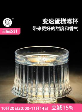 Hero变速蛋糕滤杯手冲咖啡壶户外便携滴漏式PCTG滴漏杯1-4人份