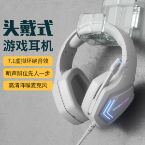 头戴式电竞游戏耳麦有线新款电脑耳机台式手机笔记本专用降噪带麦