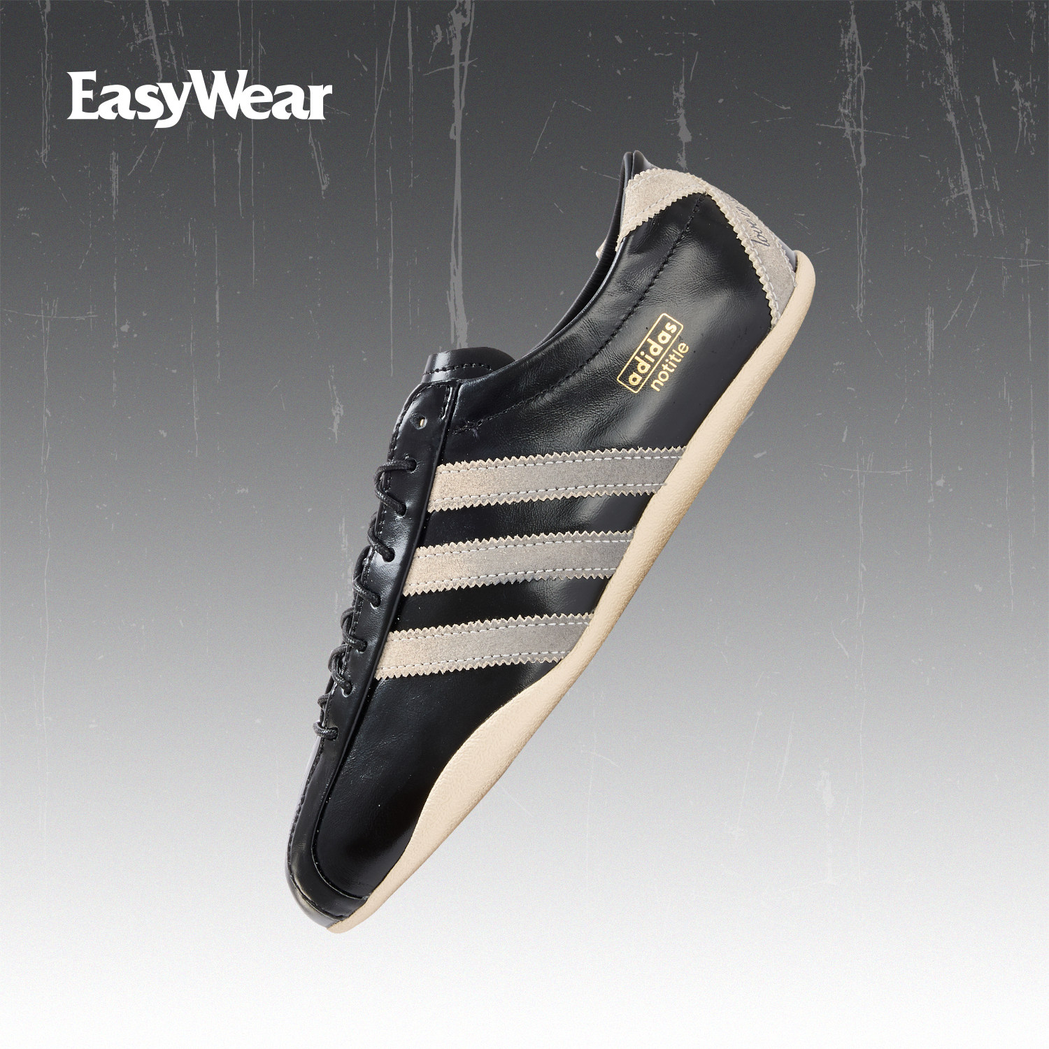 阿迪达斯Adidas X notitle限量联名黑色薄底板鞋男女休闲鞋KH8303