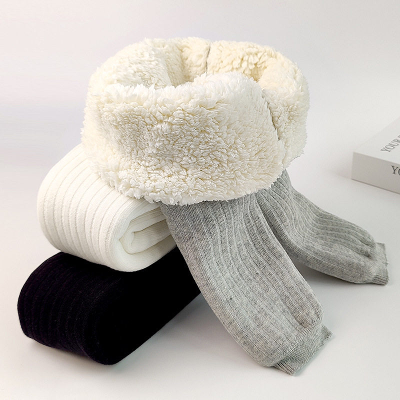 女童连裤袜冬季加绒加厚宝宝小童打底袜九分儿童保暖打底裤袜冬天