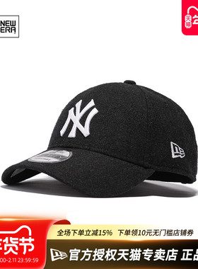 NewEra纽亦华MLB男女款940弯檐硬顶毛呢保暖潮休闲棒球帽60292549