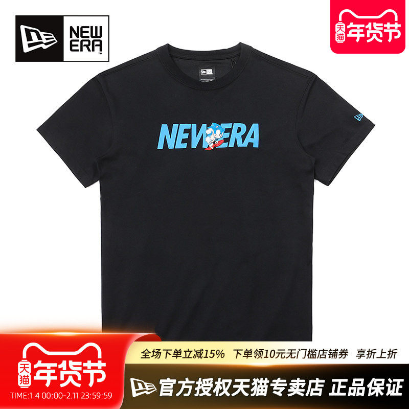 New Era正品纽亦华男女情侣COOLERA运动潮流卡通联名圆领短袖T恤,运动服/休闲服装,运动T恤,淘宝优惠券,粉丝福利购,淘宝优惠卷