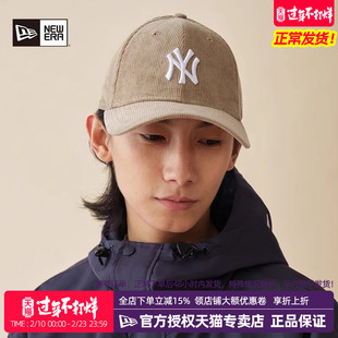 NewEra纽亦华MLB秋冬940弯檐硬顶灯芯绒NY中标休闲棒球帽60580823
