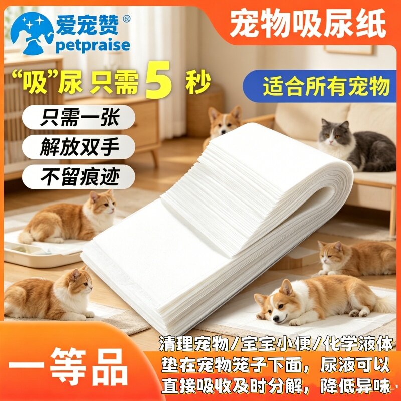 宠物尿垫吸尿片狗狗一次性吸水纸小便清洁纸隔尿便携防漏透气超型