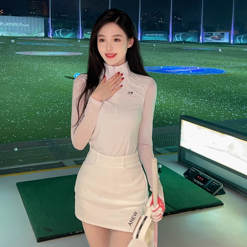 新款高尔夫服装女长袖T恤
