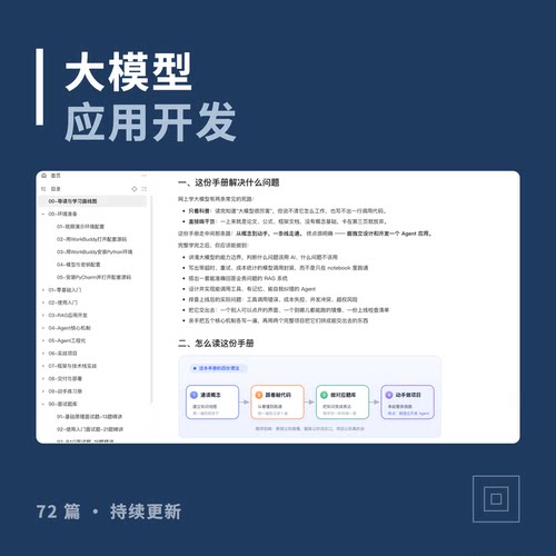 Ai大模型Agent开发教程资料 Python零基础 含源码和面试题