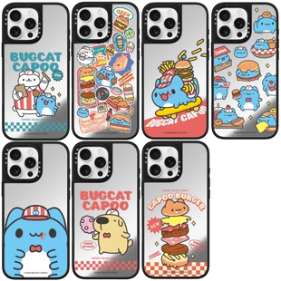 Bugcat Capoo猫猫虫咖波适用于苹果17Promax手机壳15p镜面防摔手机壳14网红可爱13卡通12保护套