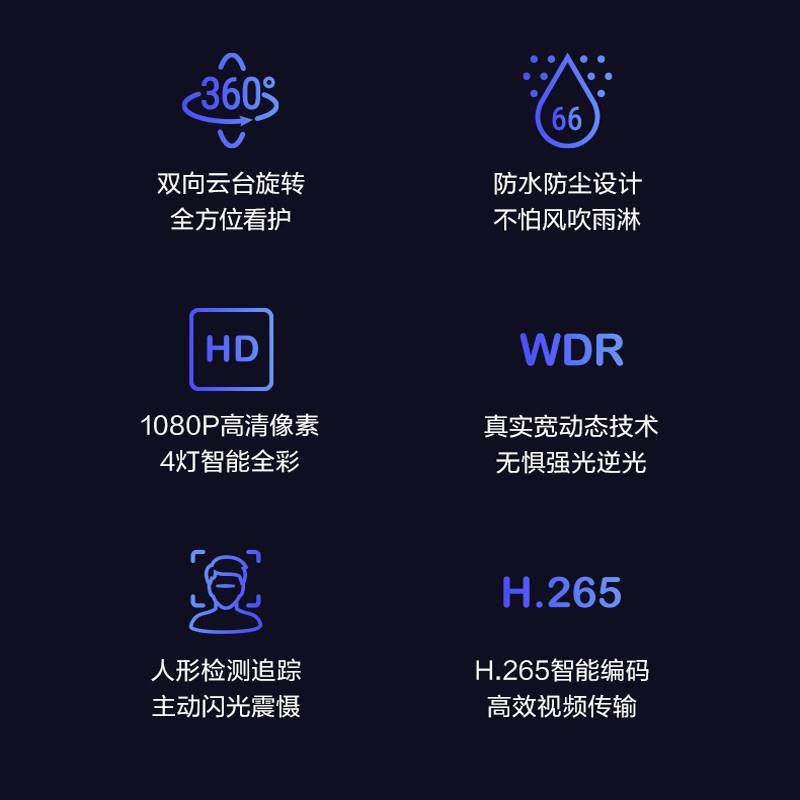 萤石c8hc/c8c 360度全景室外家用云台监控无线wifi手机c8w云h8荧