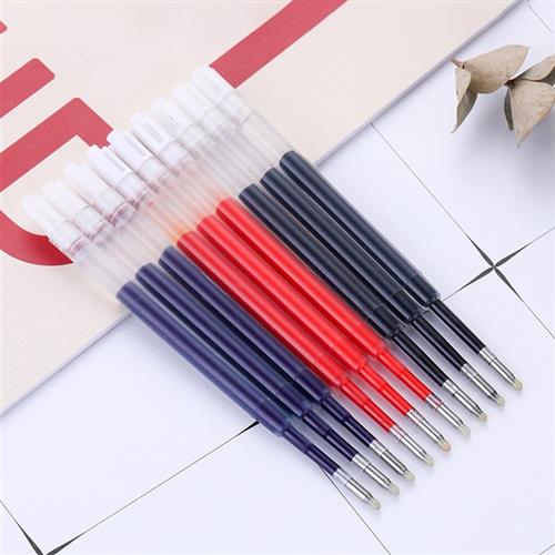欧标G2红蓝黑424中性签名笔芯0.5mm通用更换金属碳水笔芯9.8cm