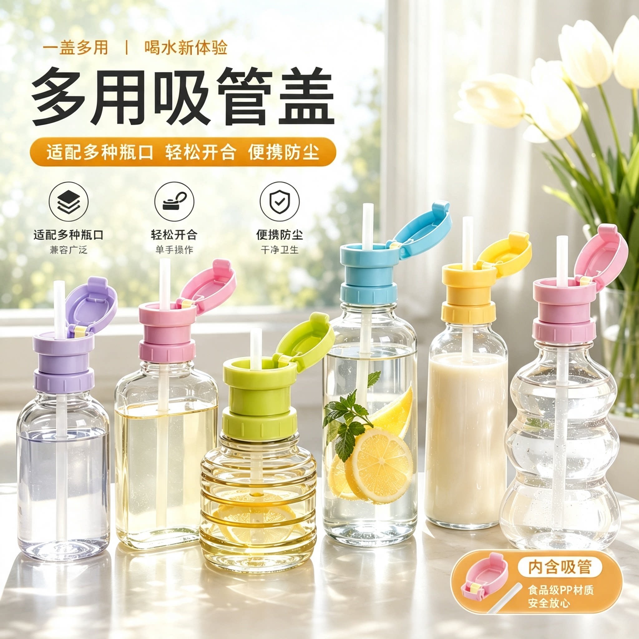 赵露思同款矿泉水吸管盖转换头图片