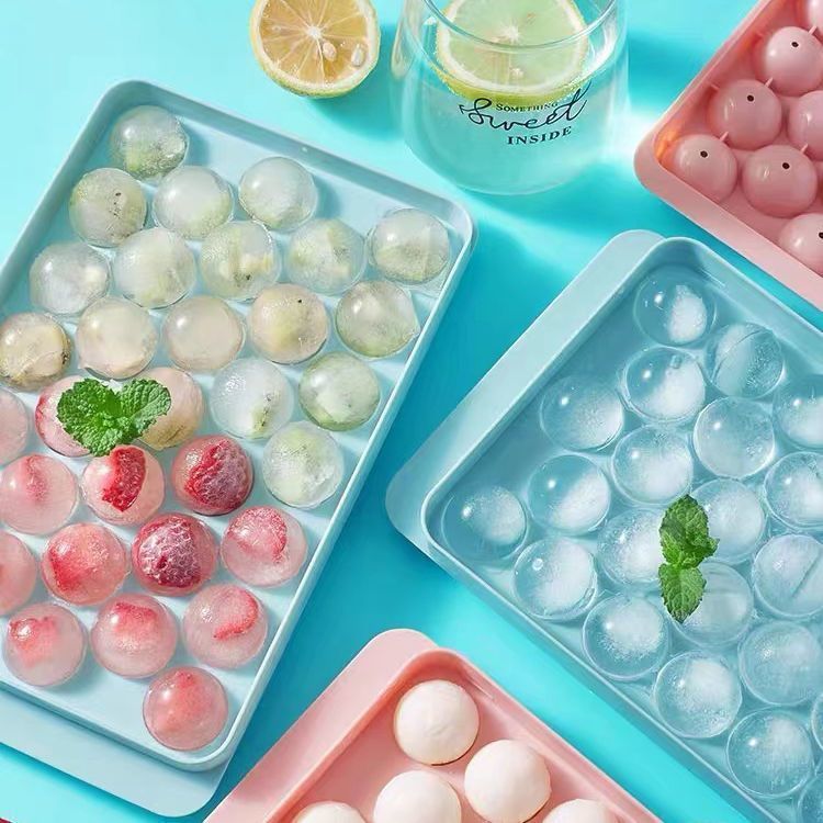 食品级家用圆形冻冰格制冰盒