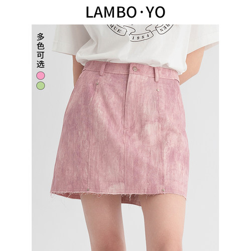 LAMBOYO短裙a字休闲百度