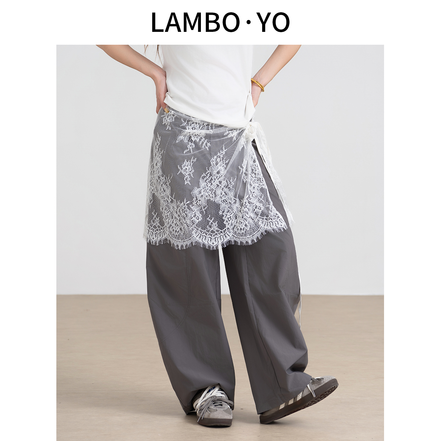 LAMBOYO蕾丝高级感优雅屁帘