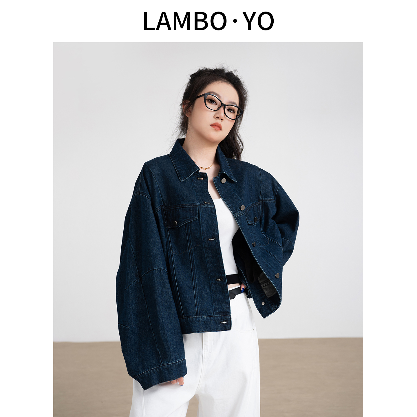 复古廓形宽松牛仔外套