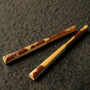 6寸越南湘妃竹老料安吉名家王光林夫人本工精制作小折扇竹扇把件