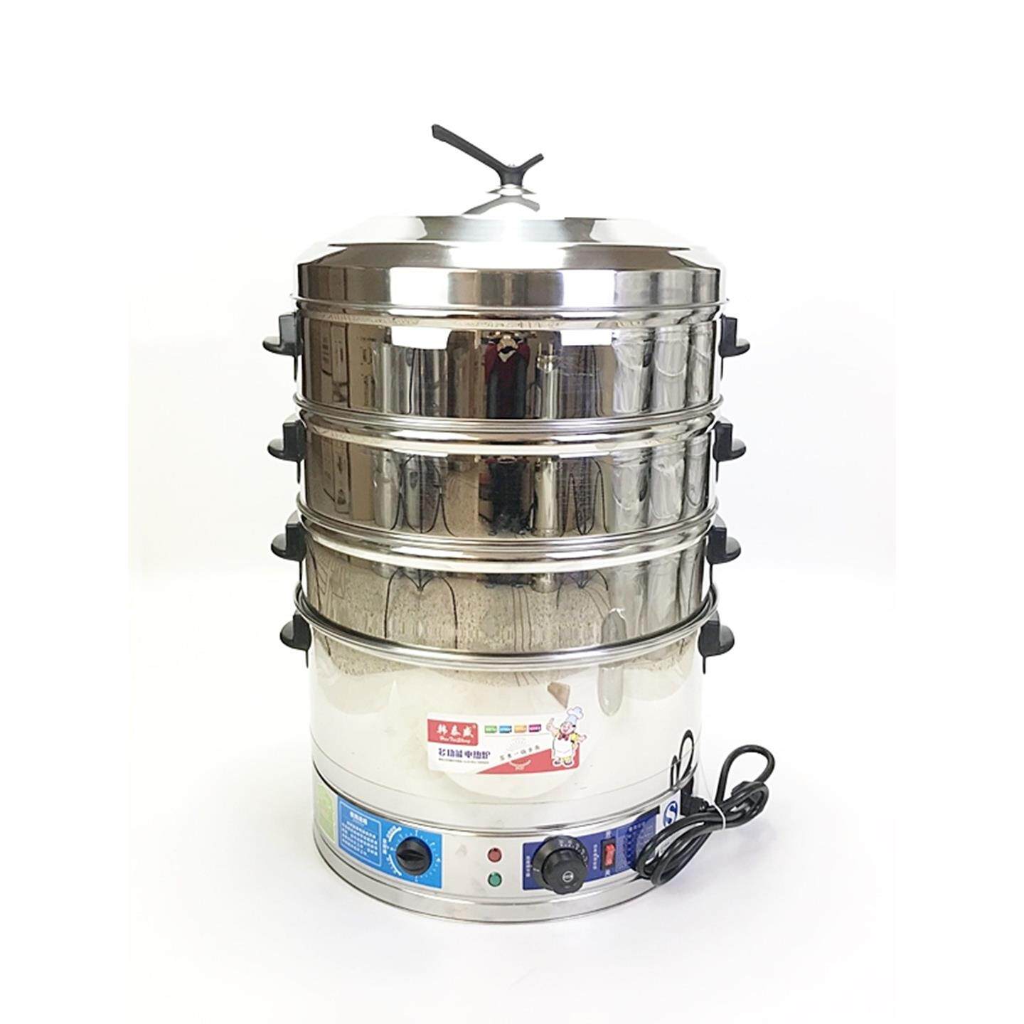 不锈钢电蒸笼多功能电蒸锅蒸包单孔商用大笼屉大容量蒸包炉电热锅