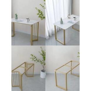 可定制锻铁形石板桌框架桌腿支架桌酒吧边脚餐桌脚支撑基地