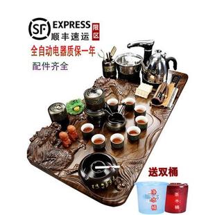 茶具套装 高档樱弗 家用客厅整套全自动上水一体功夫泡茶台流水雾