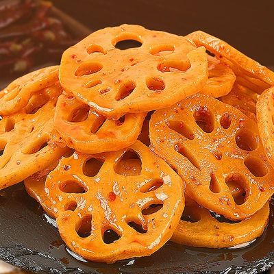 香辣脆藕片有滋味卤味莲藕素食麻辣藕丁网红解馋零食小吃休闲食品