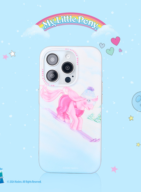 小马宝莉苹果15手机壳新款女14pro网红卡通15plus官方正品适用15pro全包防摔iphone15promax磨砂保护套创意男