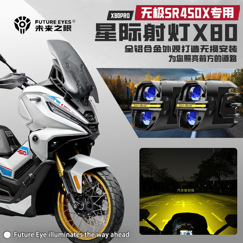 适配无极SR450X远近光LED射灯图片