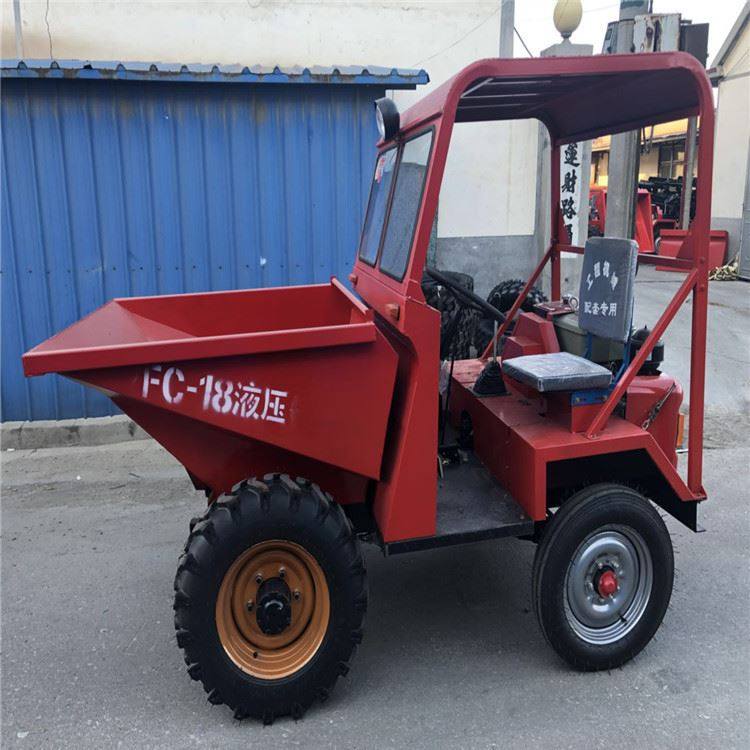 18马力砂石运输车 全棚四轮大马力四不像 工程工地自卸翻斗三轮车