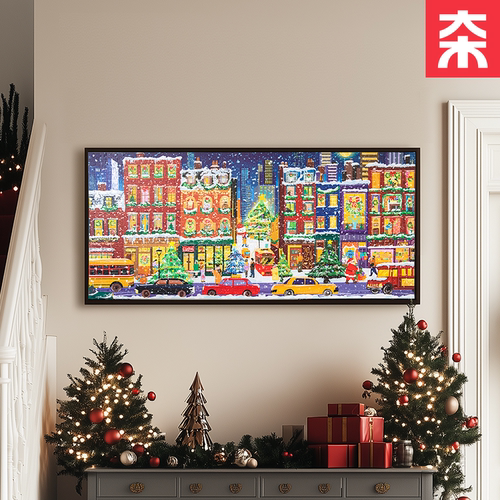 VINLAA蓝卡图圣诞节高清印刷