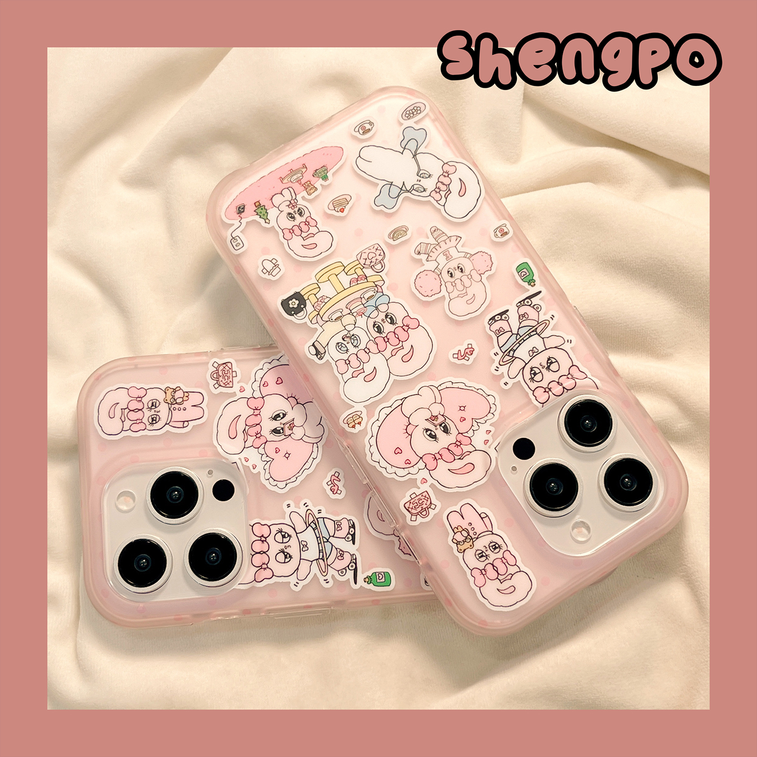 可爱卡通兔子少女心手机壳新款