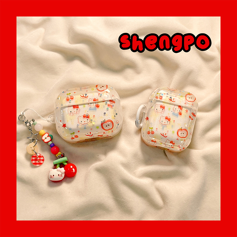 彩色星星可爱hellokitty耳机套