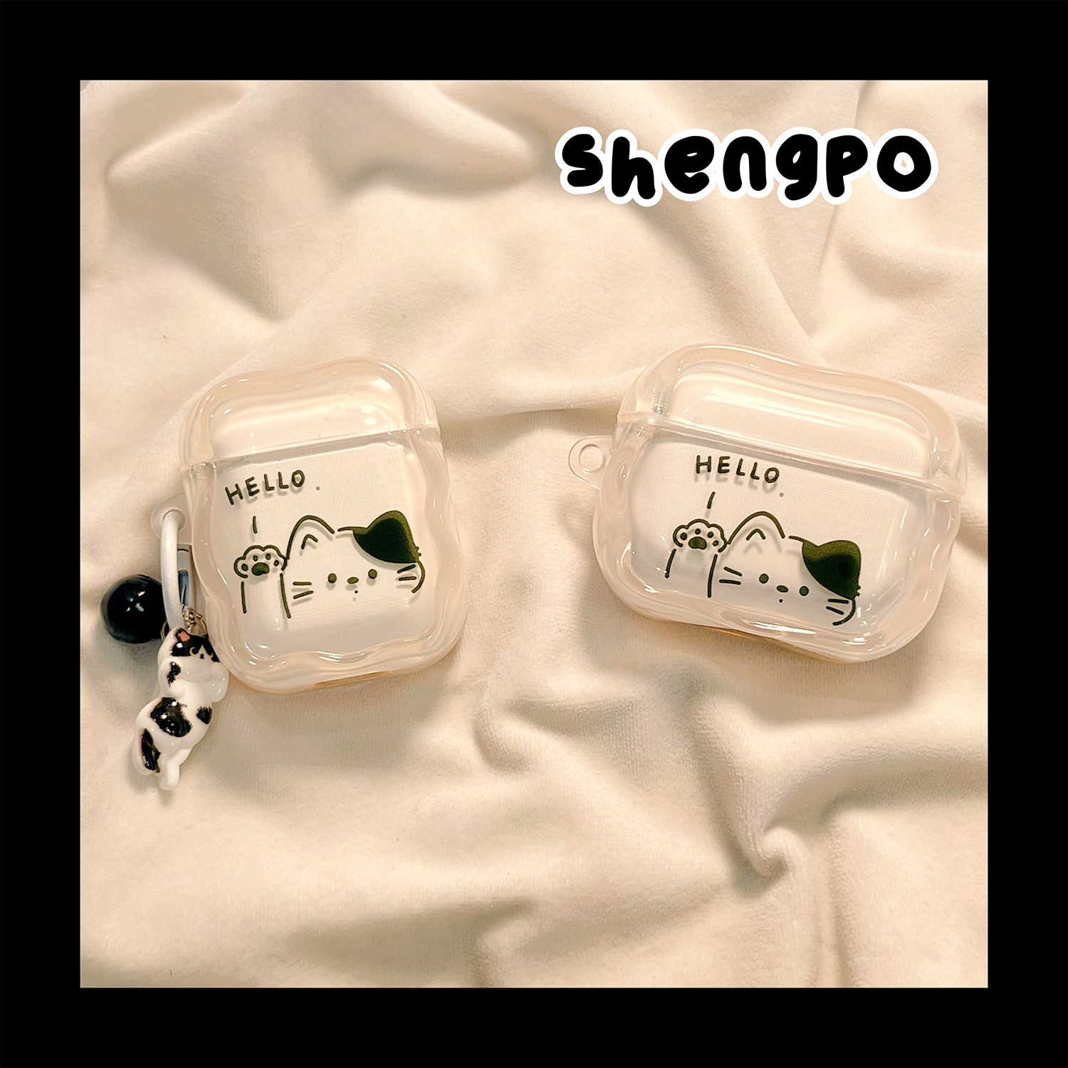 可爱萌系猫咪耳机套新款