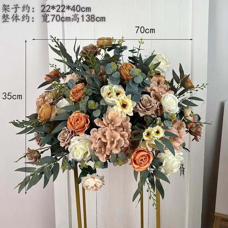 婚庆道具布置引花婚礼新款现场仿真花花球商场引路花结婚花排排花
